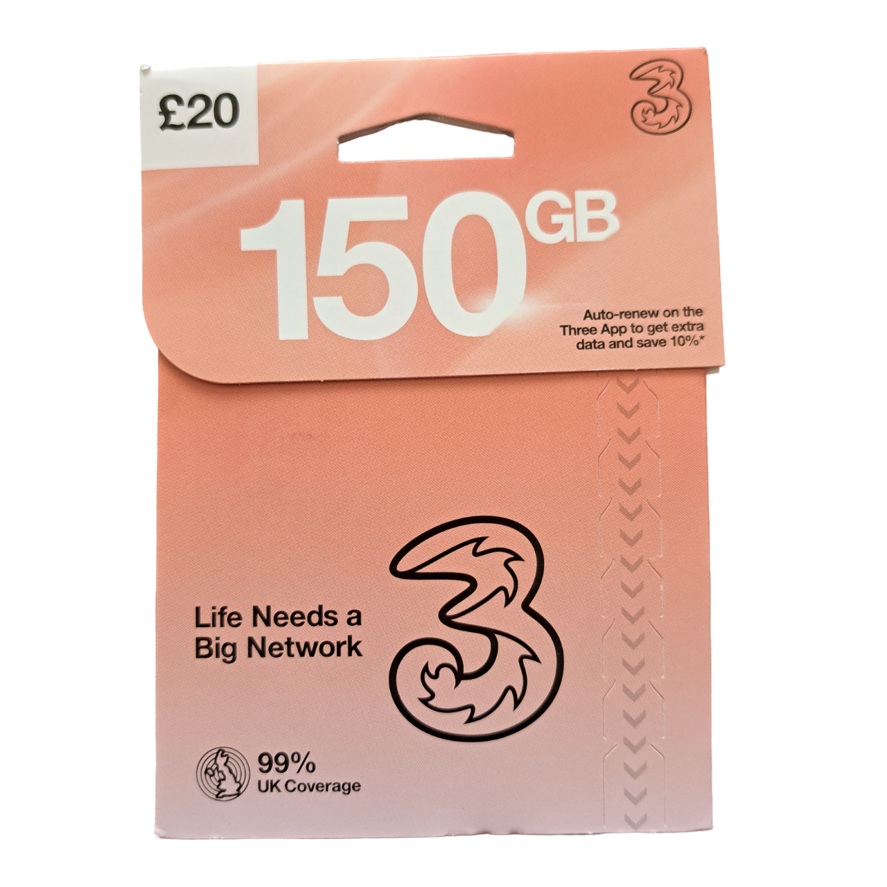 Three SIM Pack 150GB